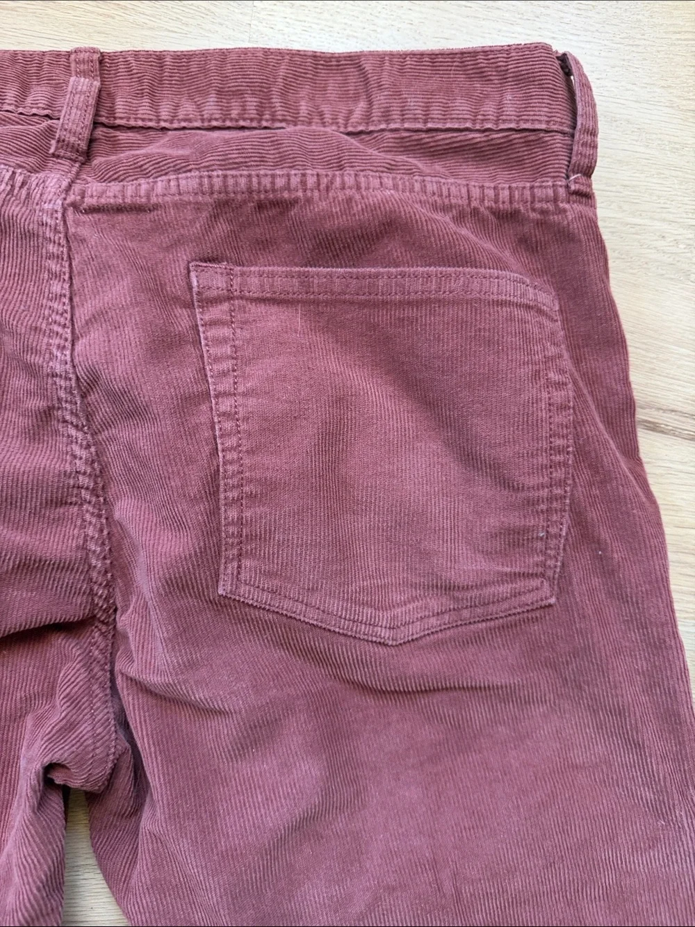 J. Crew Men's Style 250 Corduroy Pants in Rust Red Waist 34 x Length 34